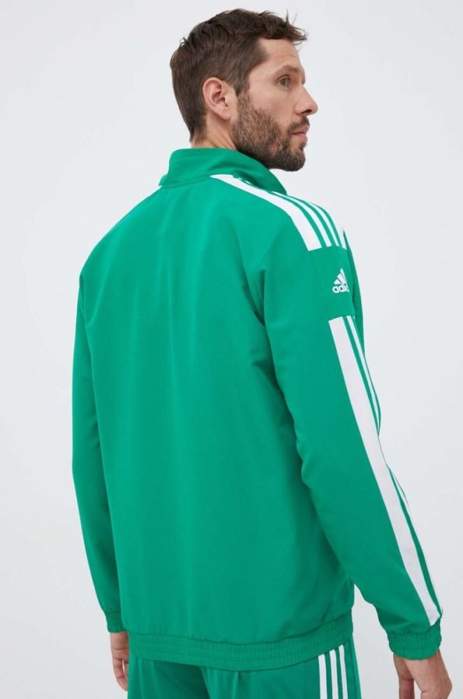Тренувальна кофта adidas Performance Squadra 21 колір зелений з аплікацією фото 3