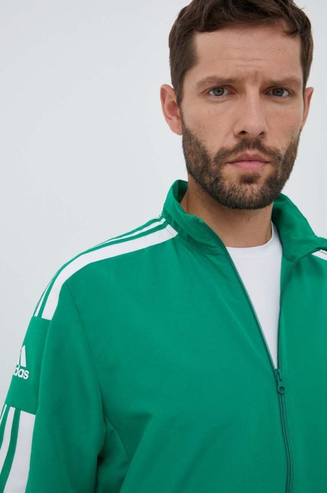 Тренувальна кофта adidas Performance Squadra 21 колір зелений з аплікацією фото 4