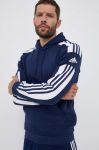 Кофта adidas Performance Squadra 21 колір синій з капюшоном з аплікацією