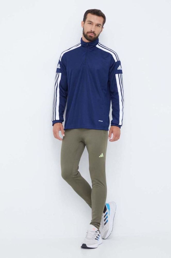 Тренувальна кофта adidas Performance колір синій з аплікацією фото 2