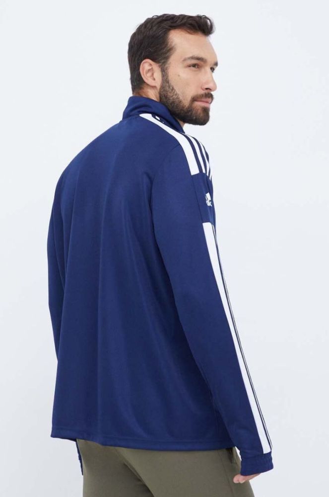 Тренувальна кофта adidas Performance колір синій з аплікацією фото 3