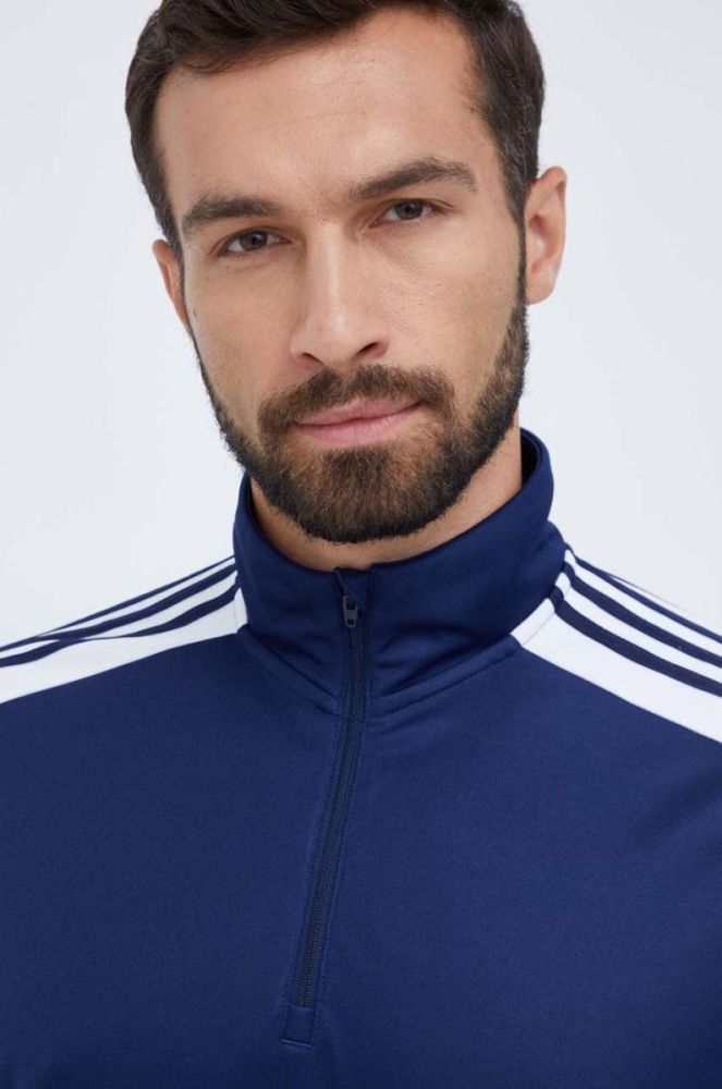 Тренувальна кофта adidas Performance колір синій з аплікацією фото 4