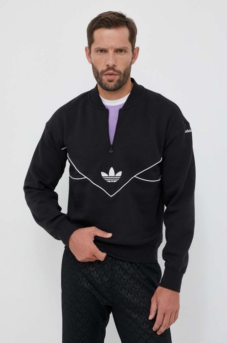Кофта adidas Originals чоловіча колір чорний з аплікацією (3319600)