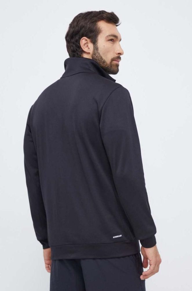 Тренувальна кофта adidas Performance колір чорний однотонна (3632602) фото 3
