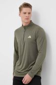 Тренувальна кофта adidas Performance Train Essentials колір зелений з принтом