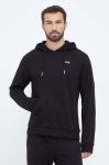 Кофта Fila чоловіча колір чорний з капюшоном однотонна (3470347)