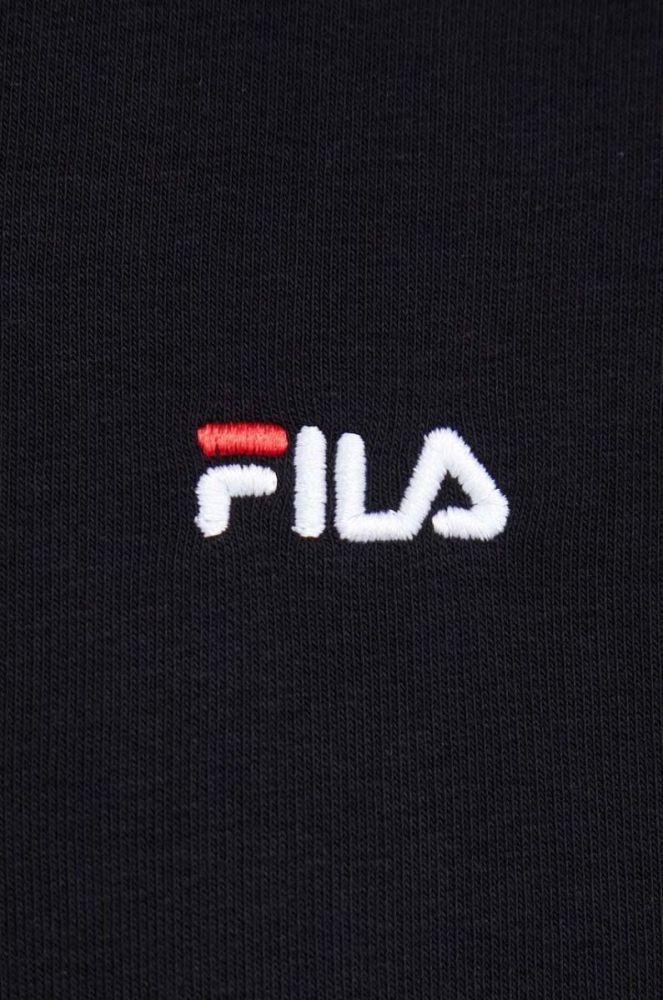 Кофта Fila чоловіча колір чорний з капюшоном однотонна (3470347) фото 5