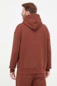 Кофта Fila чоловіча колір коричневий з капюшоном однотонна (3470351)