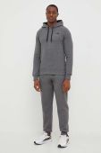 Кофта The North Face чоловіча колір сірий з капюшоном меланж