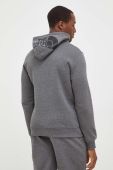 Кофта The North Face чоловіча колір сірий з капюшоном меланж