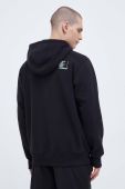 Кофта The North Face чоловіча колір чорний з капюшоном з принтом