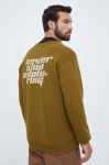 Бавовняна кофта The North Face чоловіча колір зелений з принтом (3523023) Бавовняна кофта The North Face чоловіча колір зелений з принтом (3523023)