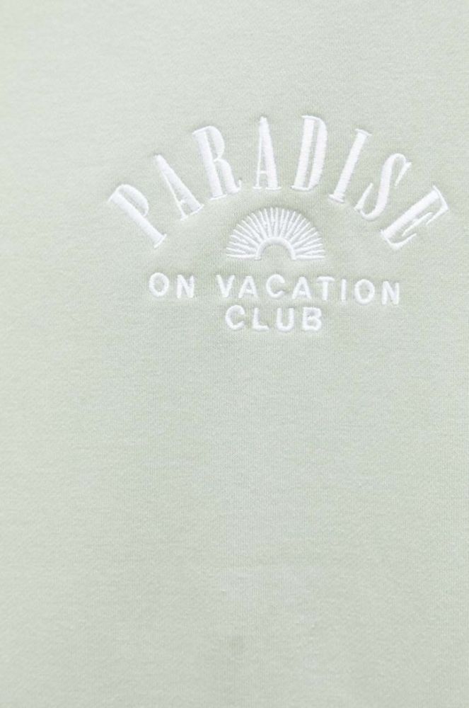 Кофта On Vacation чоловіча колір зелений з аплікацією фото 5