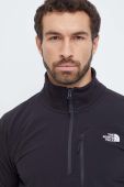 Спортивна кофта The North Face Glacier Pro колір чорний однотонна