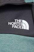Спортивна кофта The North Face Reaxion колір зелений з капюшоном з принтом