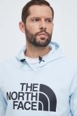 Спортивна кофта The North Face Tekno Logo з капюшоном з принтом колір блакитний