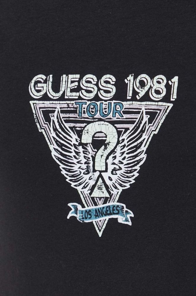 Лонгслів Guess чоловічий колір чорний з принтом (3577380) фото 5