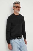 Кофта Guess чоловіча колір чорний з аплікацією (3609267)