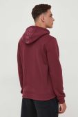 Кофта Guess чоловіча колір фіолетовий з капюшоном однотонна