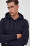 Кофта Guess чоловіча колір синій з капюшоном однотонна (3597468) Кофта Guess чоловіча колір синій з капюшоном однотонна (3597468)