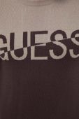 Блузка Guess чоловіча колір коричневий легкий