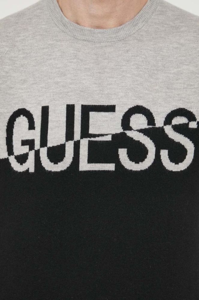 Блузка Guess чоловіча колір чорний легкий фото 5