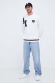 Кофта Armani Exchange чоловіча колір білий з аплікацією