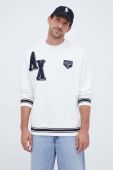 Кофта Armani Exchange чоловіча колір білий з аплікацією