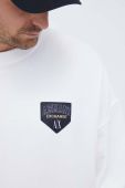 Кофта Armani Exchange чоловіча колір білий з аплікацією
