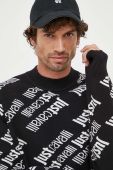 Светр Just Cavalli чоловічий колір чорний легкий
