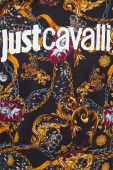 Бавовняна кофта Just Cavalli чоловіча з капюшоном візерунок колір барвистий