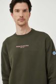 Бавовняна кофта North Sails чоловіча колір зелений з принтом