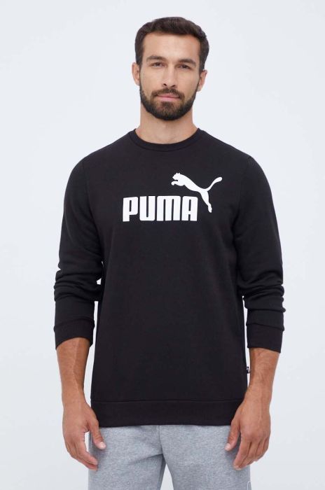 Кофта Puma чоловіча колір чорний з принтом (3453786)