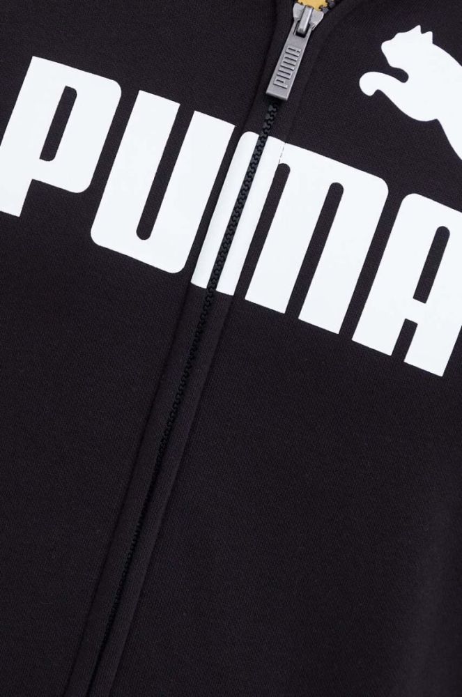Кофта Puma чоловіча колір чорний з капюшоном з принтом (3453791) фото 5
