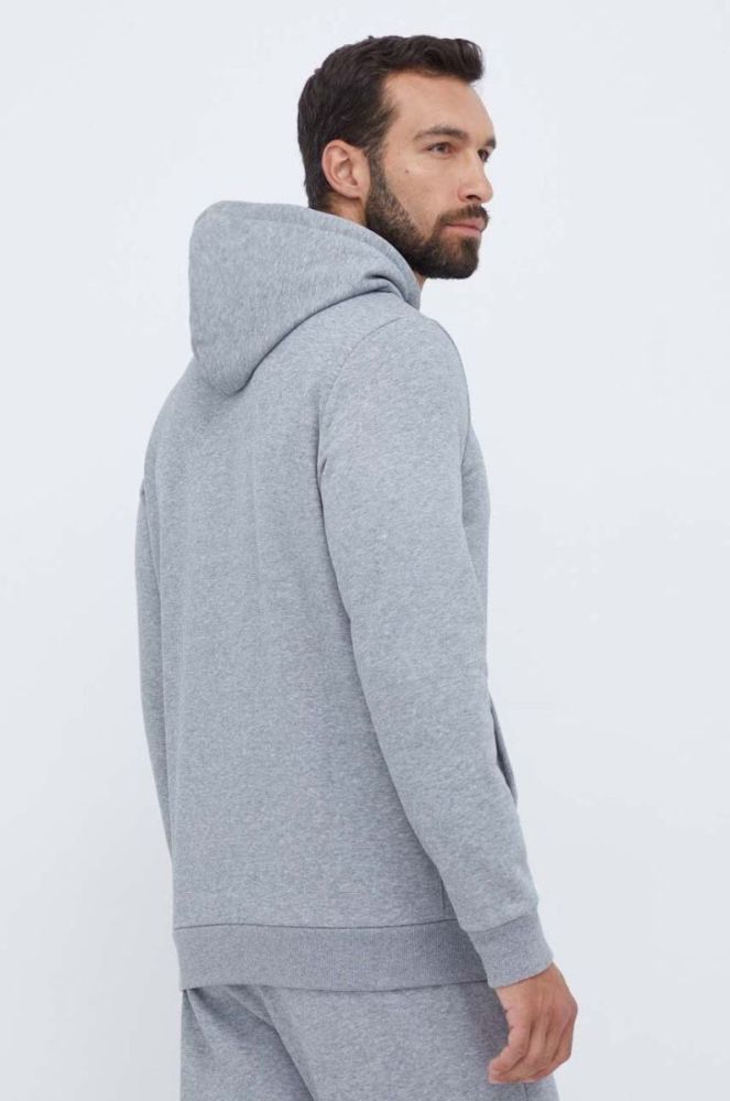 Кофта Puma чоловіча колір сірий з капюшоном з принтом (3453799) фото 3