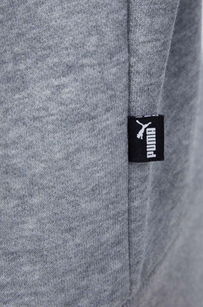 Кофта Puma чоловіча колір сірий з капюшоном з принтом (3453799) фото 5