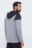 Кофта Puma чоловіча колір сірий з капюшоном меланж (3453822)