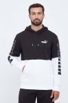 Кофта Puma чоловіча колір чорний з капюшоном візерунок (3453828)