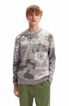 Кофта Desigual чоловіча колір сірий візерунок Кофта Desigual чоловіча колір сірий візерунок