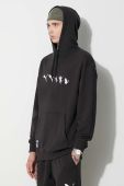 Бавовняна кофта Puma PUMA X RIPNDIP чоловіча колір чорний з капюшоном з принтом