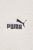 Кофта Puma чоловіча колір бежевий з капюшоном однотонна