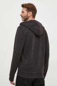Бавовняна кофта Liu Jo чоловіча колір чорний з капюшоном однотонна (3473522)