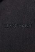 Бавовняна кофта Liu Jo чоловіча колір чорний з капюшоном однотонна (3473522)