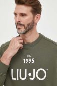 Бавовняна кофта Liu Jo чоловіча колір зелений з принтом