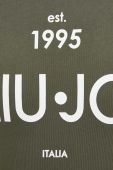 Кофта Liu Jo чоловіча колір зелений з капюшоном з принтом