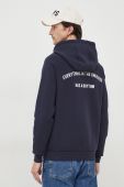 Кофта Liu Jo чоловіча колір синій з капюшоном з принтом