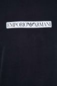 Бавовняна кофта лаунж Emporio Armani Underwear колір чорний з принтом