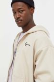 Кофта Karl Kani чоловіча колір бежевий однотонна