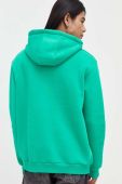 Кофта Karl Kani чоловіча колір зелений з капюшоном з аплікацією