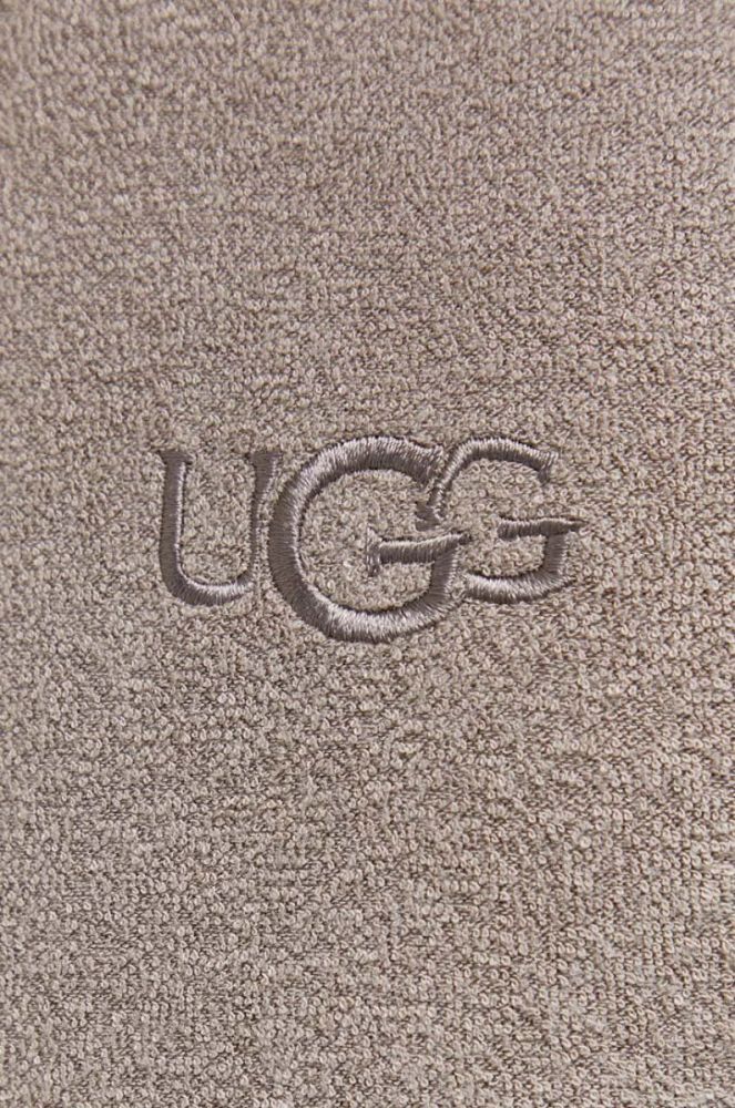 Кофта UGG чоловіча колір коричневий однотонна фото 5